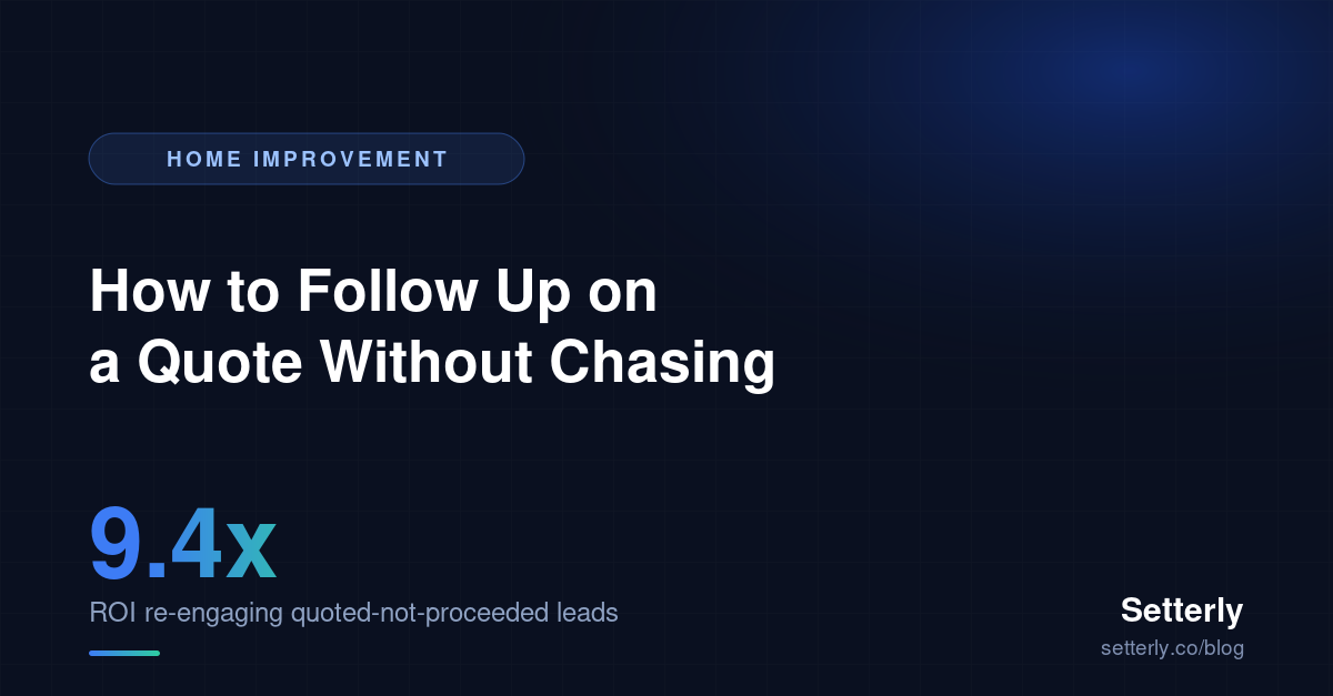How to Follow Up on a Quote Without Chasing (Templates)